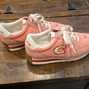 Pink COACH sneakers Size 9.5